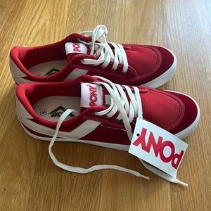Red Velvet Pony Sneakers